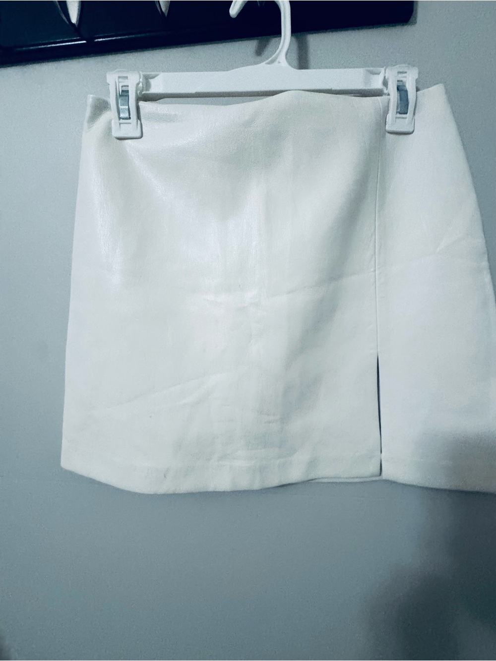Sunday Best White Mini Skirt with Side Slit
